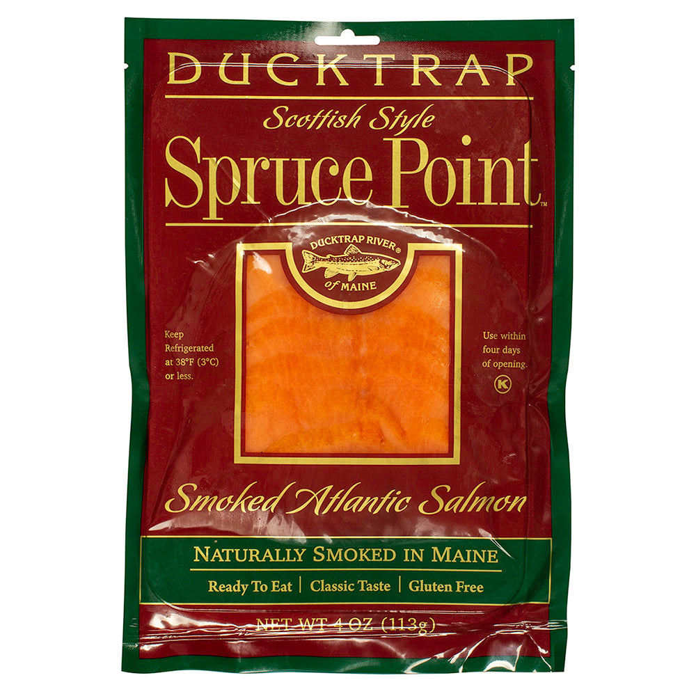 Wholesale Ducktrap Spruce Point Smoked Atlantic Salmon 4 Oz- Bulk