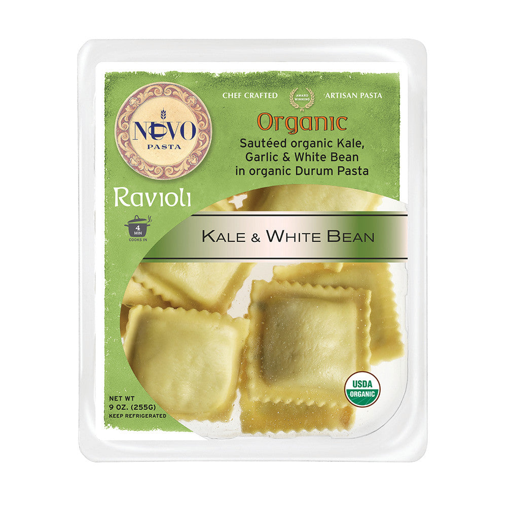 Nuovo Organic Kale And White Bean Ravioli Pasta 9 Oz