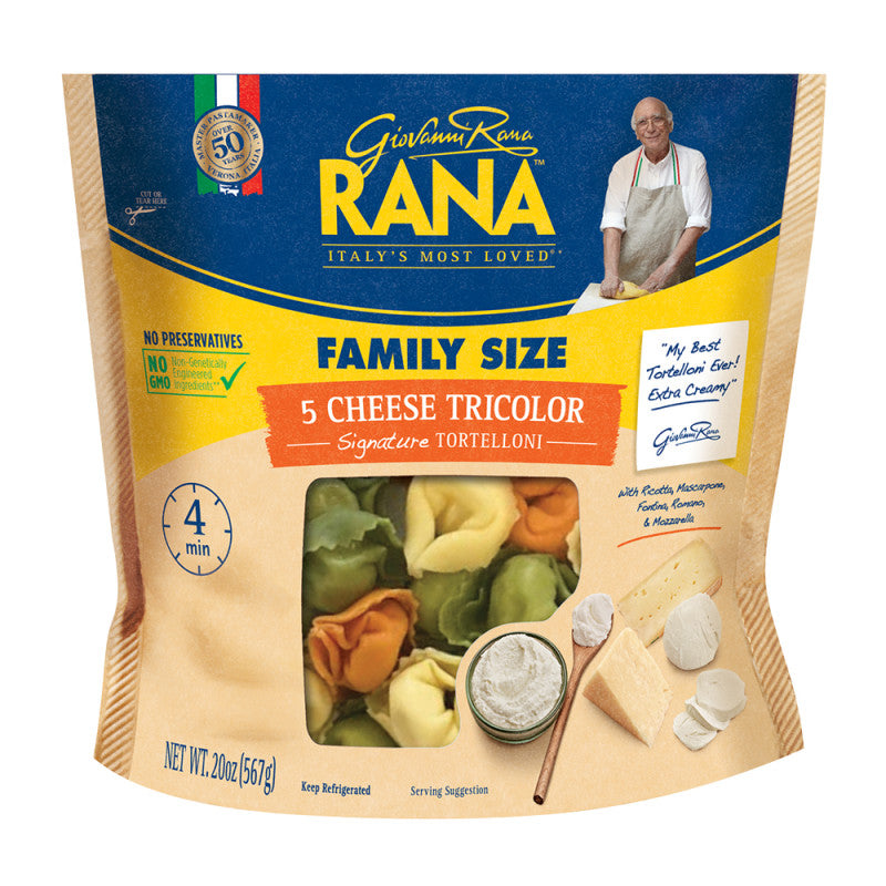 Wholesale Rana Cheese Tricolor Tortelloni 20 Oz Pouch Bulk