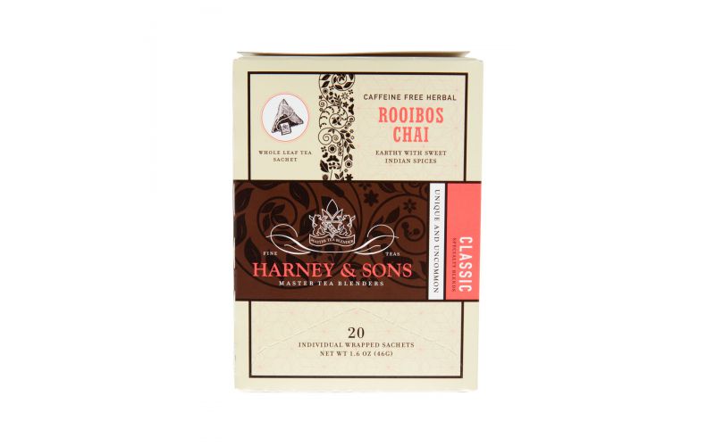 Wholesale Harney & Sons Tea Chai Rooibos 20 Ct Bag - 6 Ct Bulk