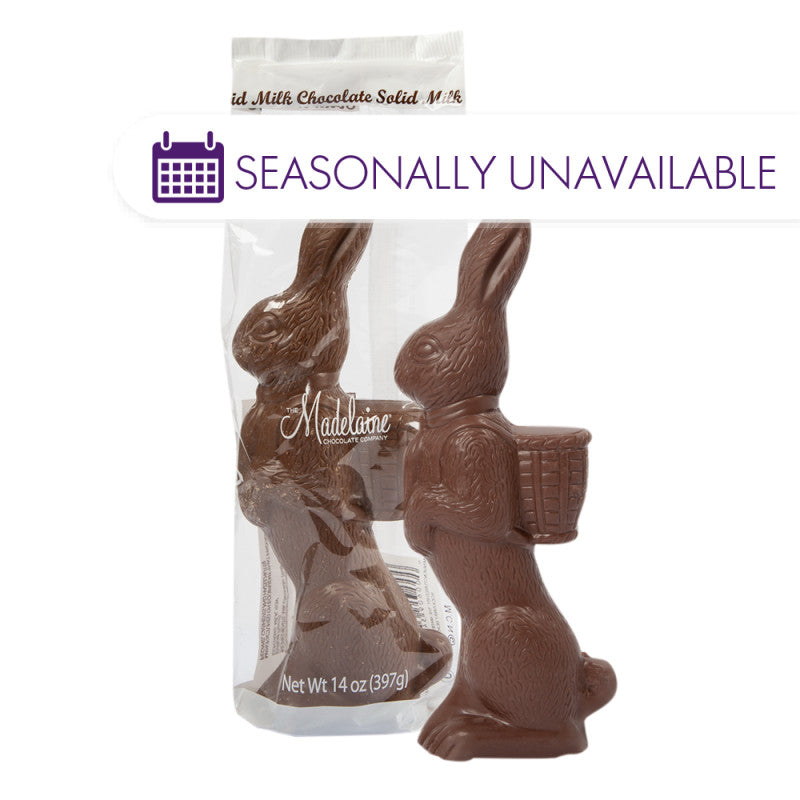 Wholesale Madelaine Milk Chocolate Standing Rabbit 14 Oz- Bulk