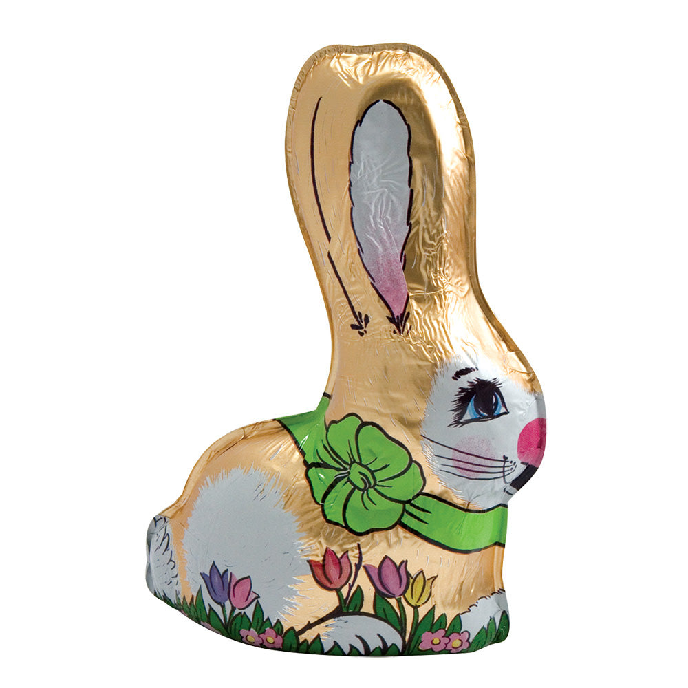 Wholesale Madelaine Milk Chocolate Foiled Semi Solid Rabbit 8 Oz- Bulk