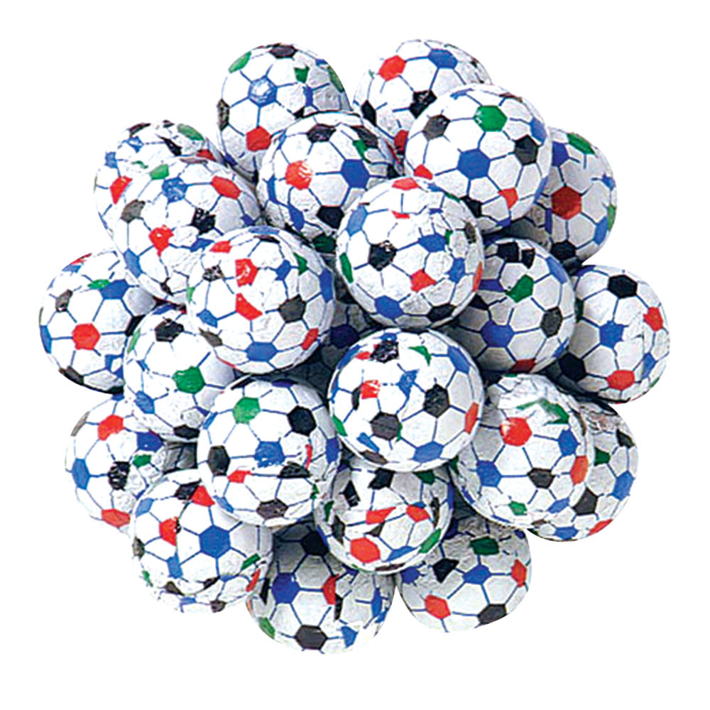 Wholesale Madelaine Milk Chocolate Foiled Soccer Balls- Bulk