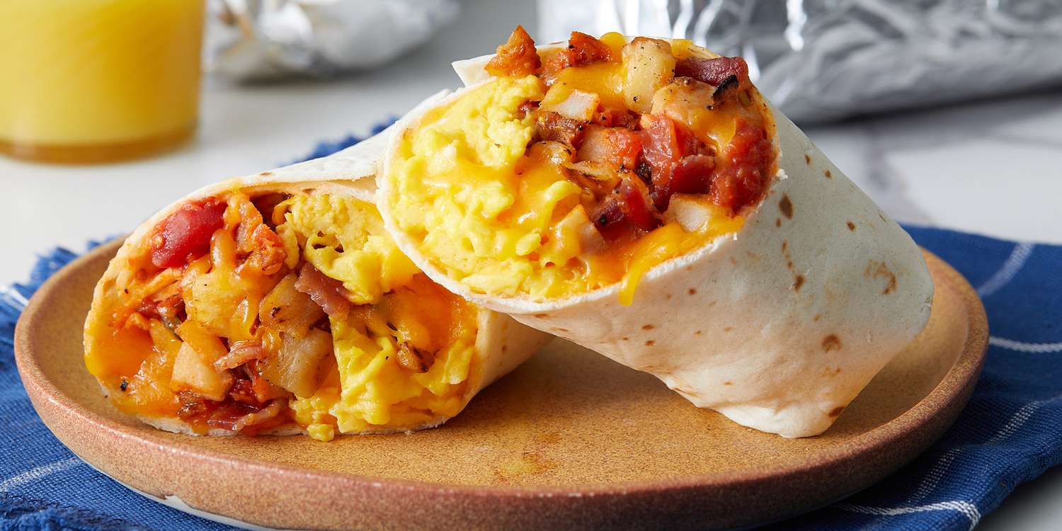 Cheesy Breakfast Burritos