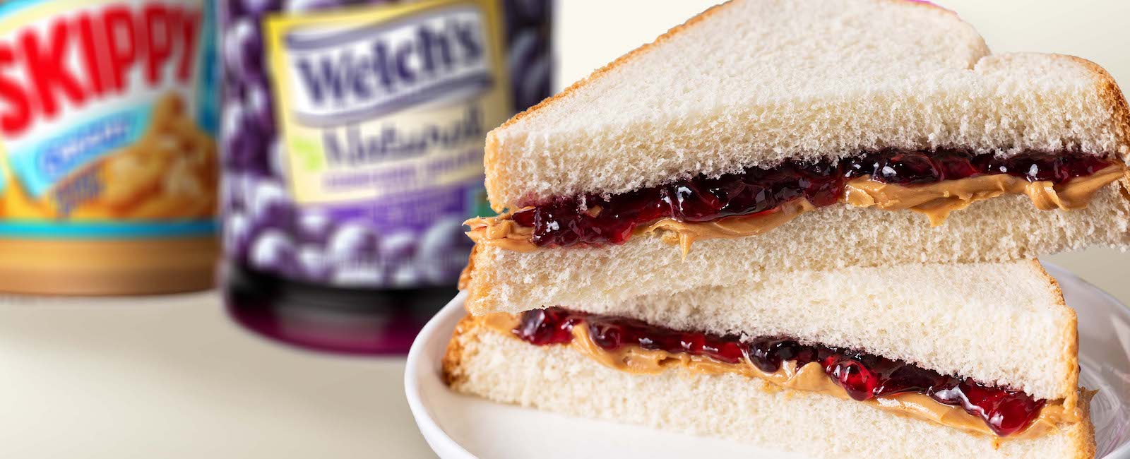 Classic Peanut Butter and Jelly Sandwich