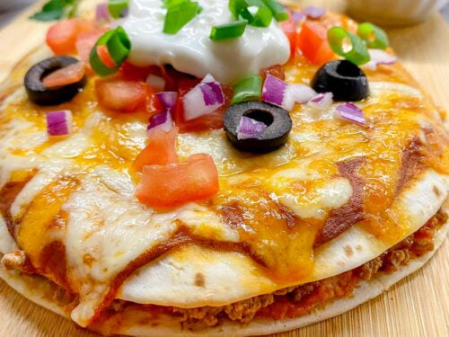 Homemade Mexican Pizza