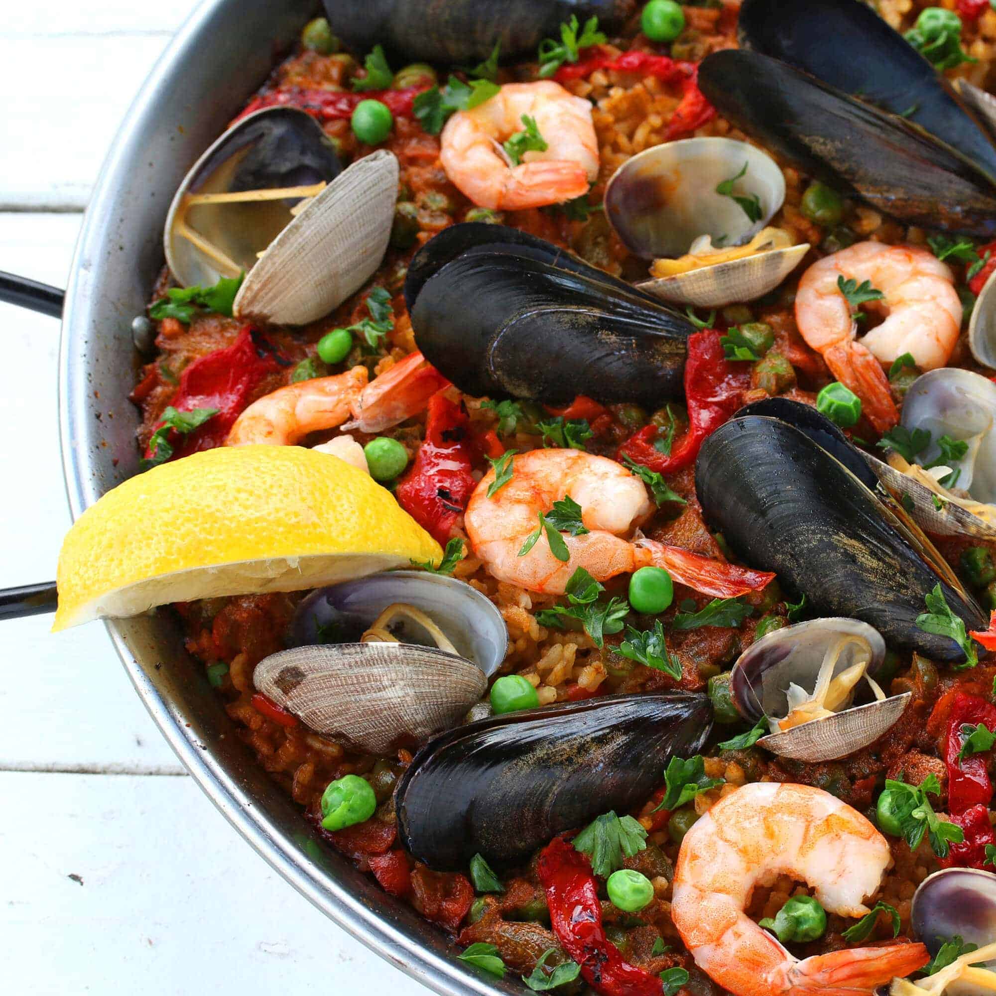 Spicy Mediterranean Seafood Paella