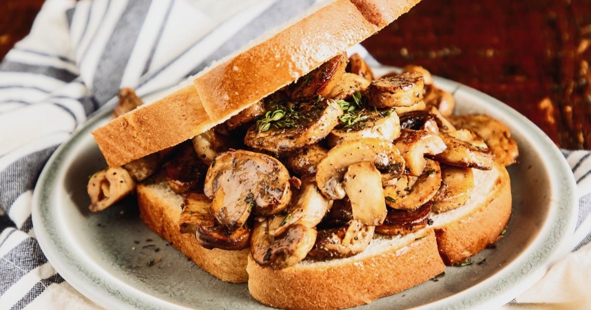 Cajun Mushroom Gourmet Sandwich