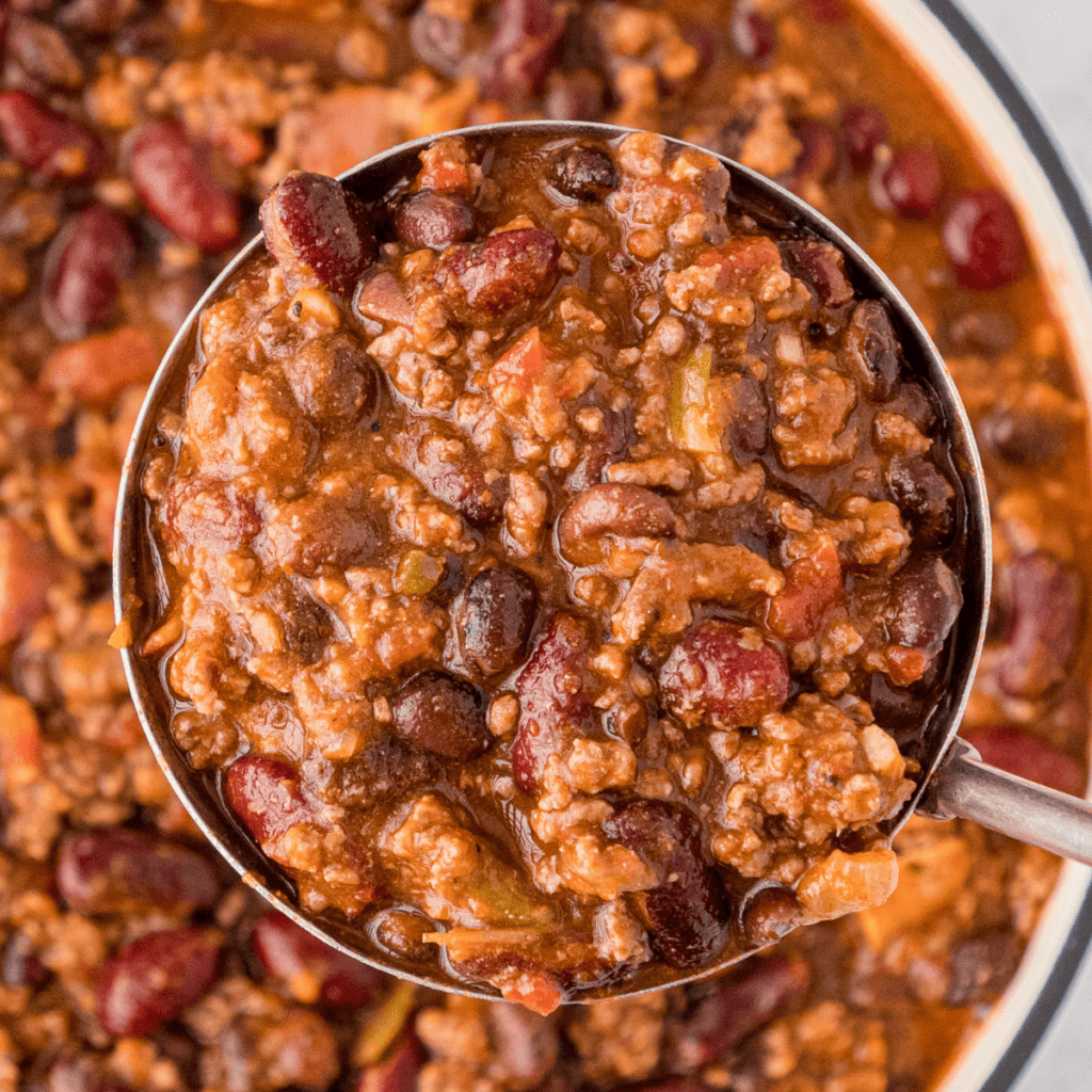 Tex-Mex BBQ Beef and Bacon Chili