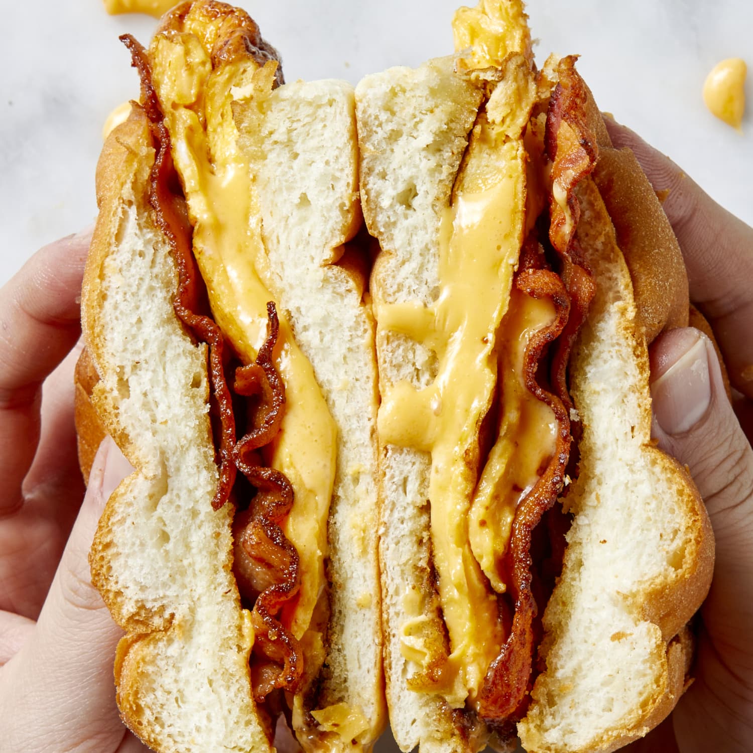 Maple Bacon Egg and Cheese Sandwich