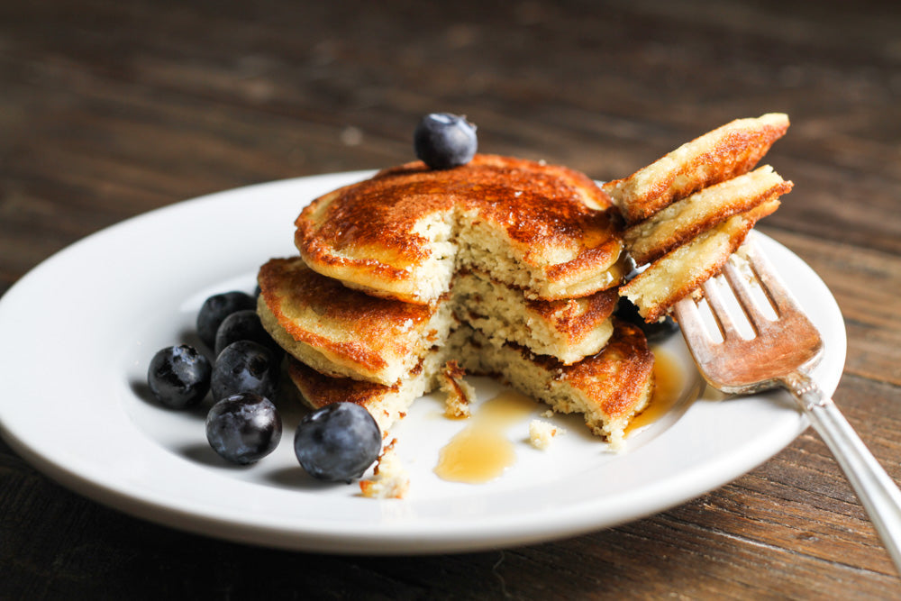 Low-Carb Coconut Almond Yogurt Pancakes