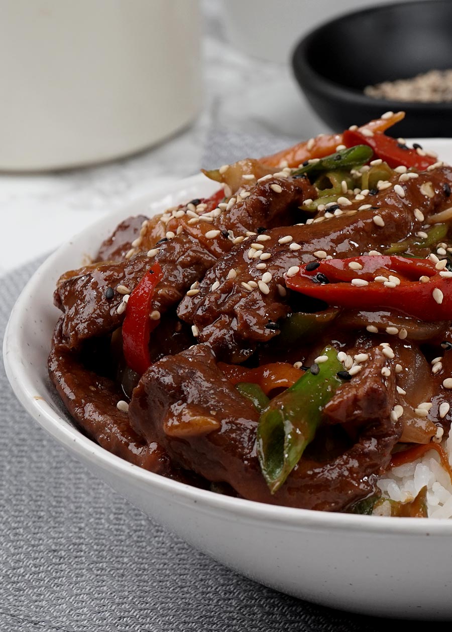 Spicy Korean BBQ Beef Bowl