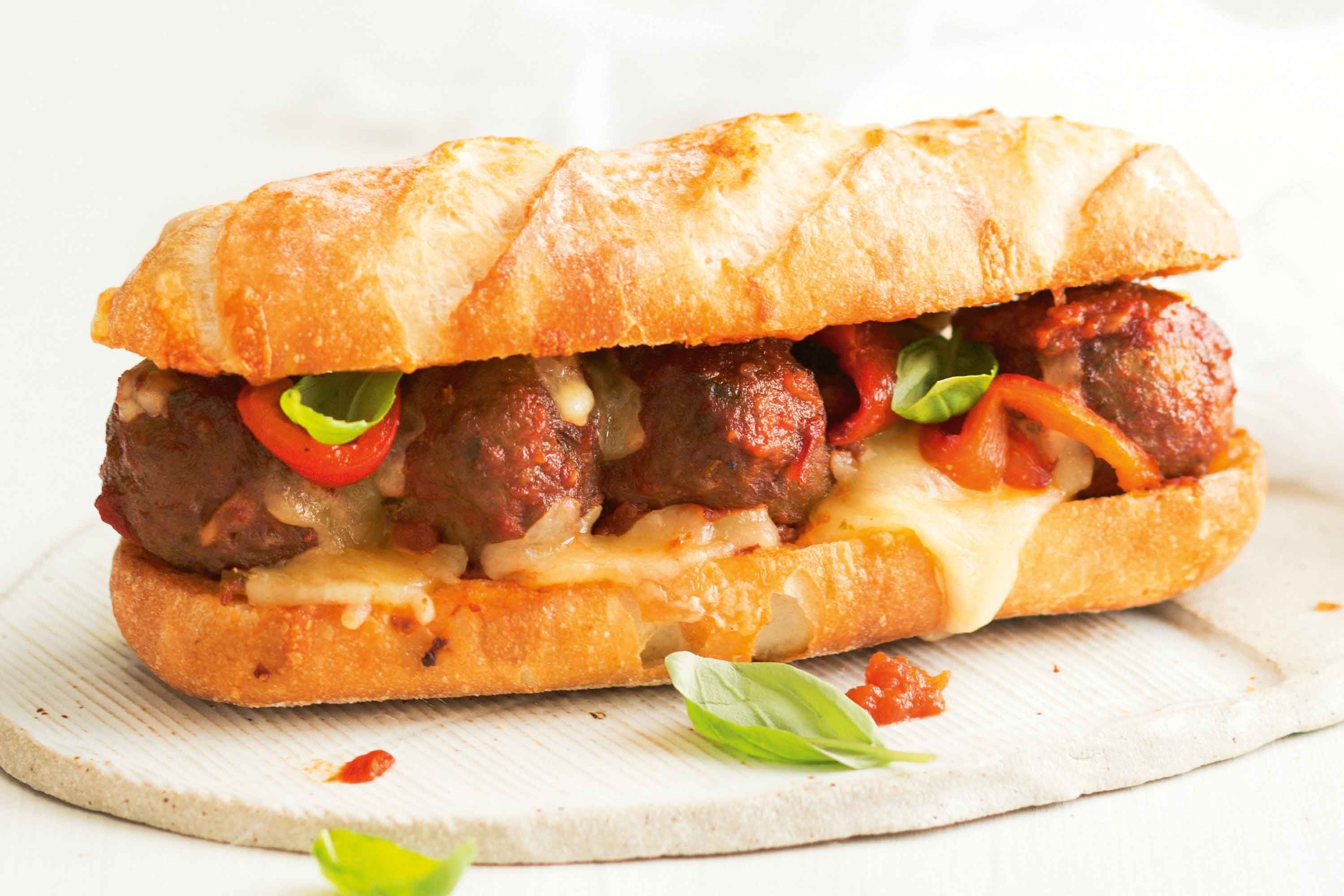 Cheesy Meatball Subs