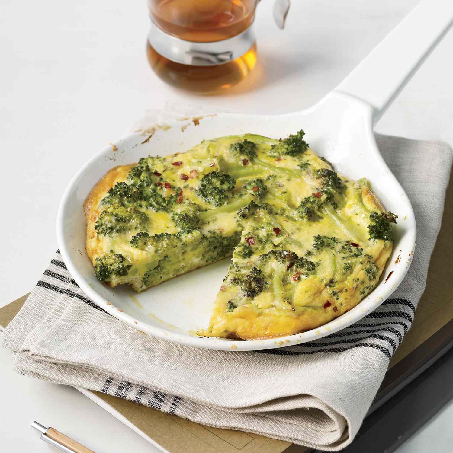 Vegetarian Broccoli and Parmesan Frittata