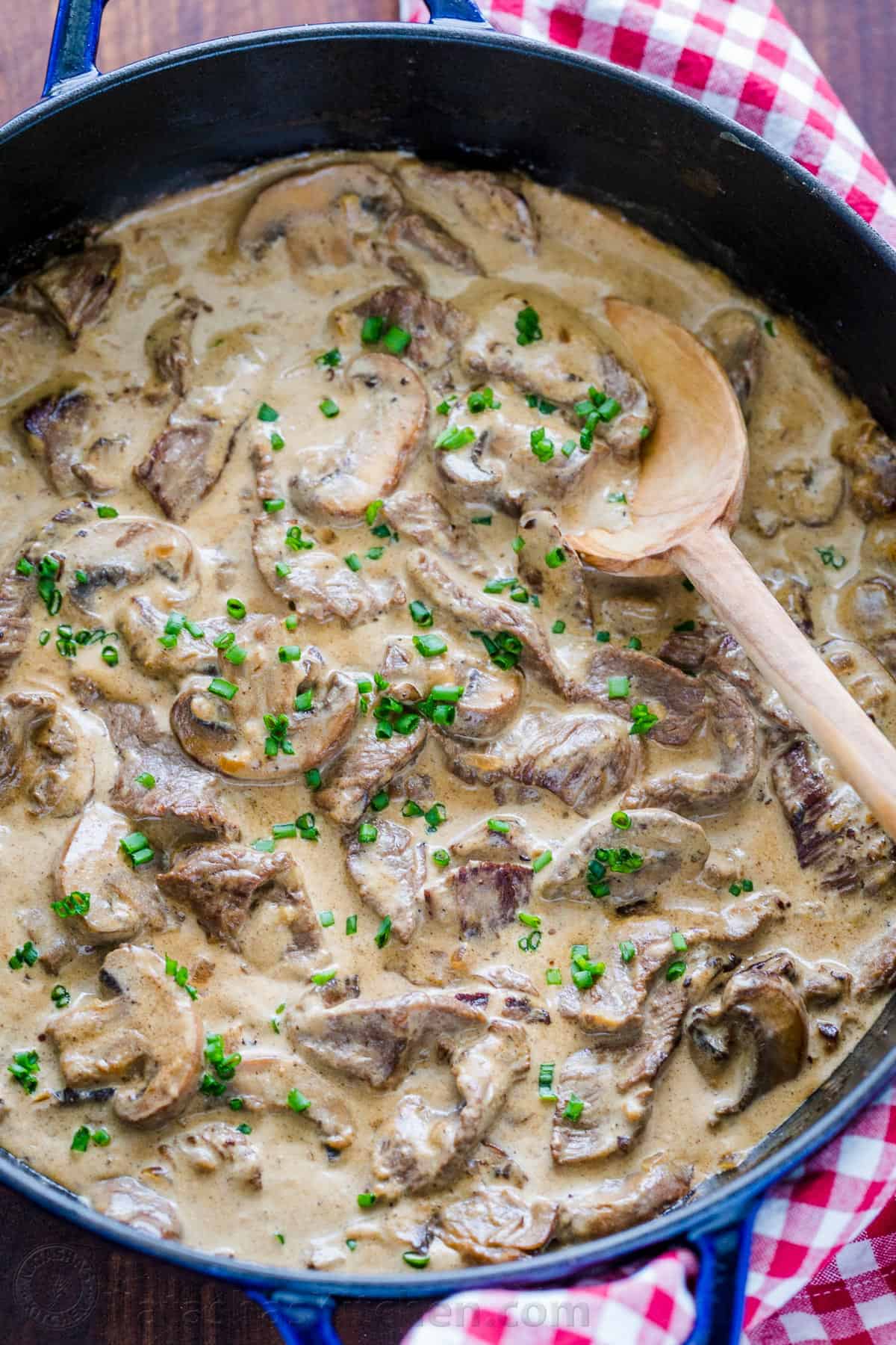 Creamy Beef Stroganoff