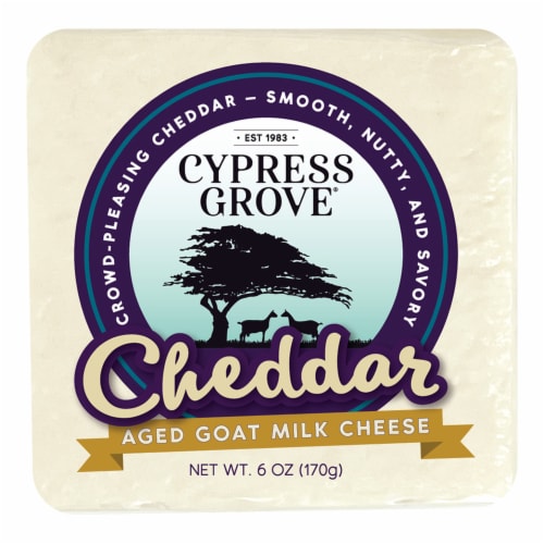 Wholesale Aged Goat Cheddar Cheese 6 OZ- Bulk