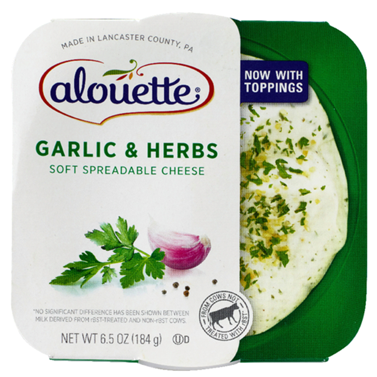Alouette Garlic & Herbs Spreadable Cheese 6.5oz 12ct