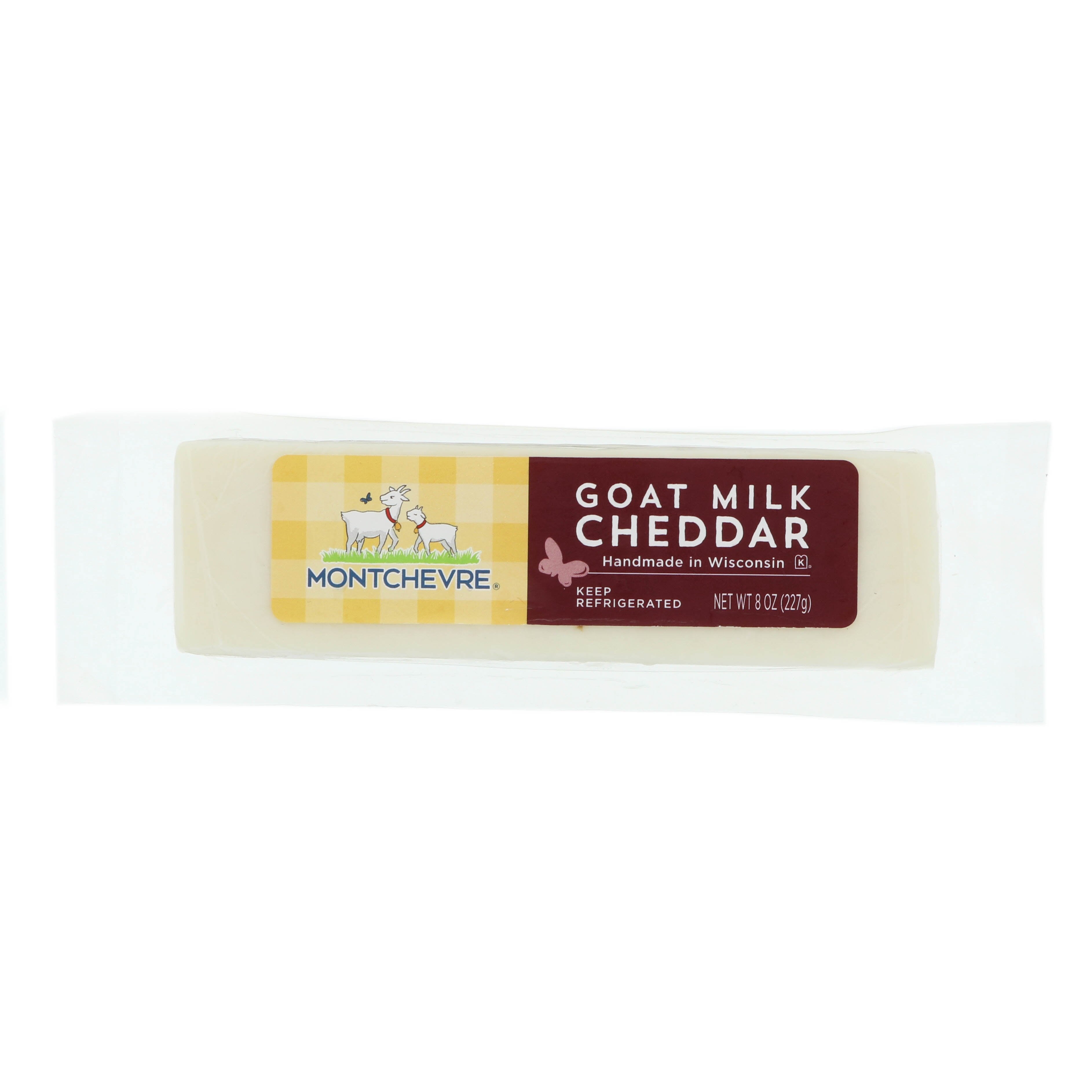 Wholesale Montchevre Cheese Goat Milk Cheddar 8 oz-12ct Case Bulk