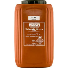 Wholesale Krinos Kalamata Olives Extra Large 12Kg Keg- Bulk