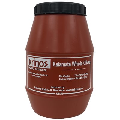 Krinos Kalamata Whole Olives 2kg keg