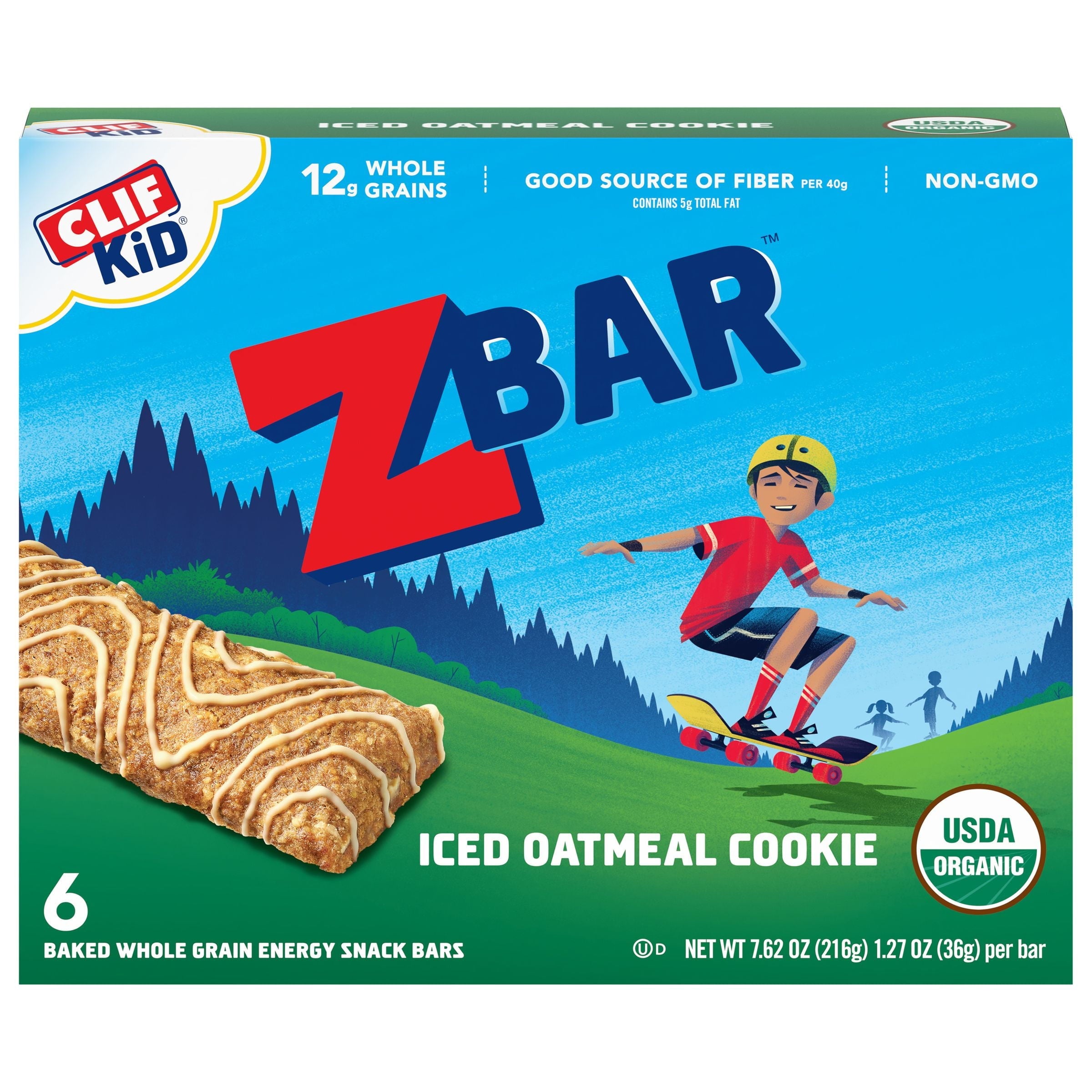 Clif Kid Zbar Iced Oatmeal Cookie 7.62 Oz Box