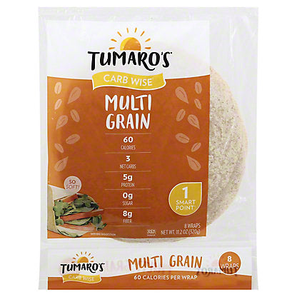 Wholesale Tumaro's Low-In-Carb Multigrain Wraps 11.2 oz-6ct Case Bulk