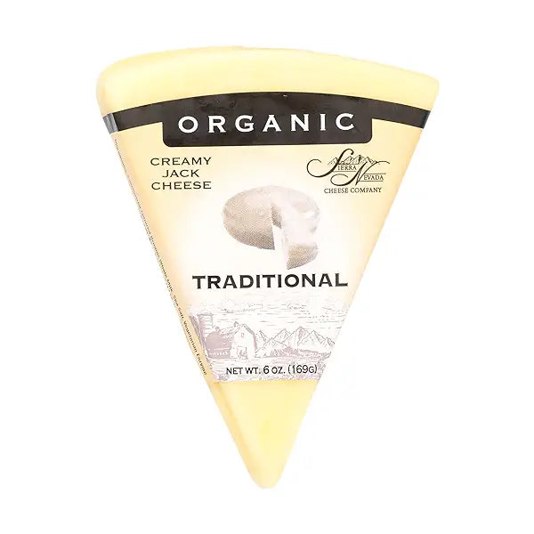 Sierra Nevada Traditional Creamy Jack Cheese Wedge Organic 6oz 8ct