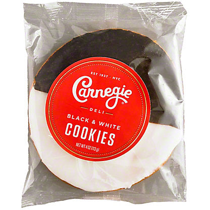 Carnegie Deli Black & White Cookies 4oz 12ct