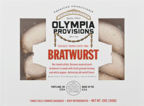 Olympia Provisions Bratwurst 12oz 6ct