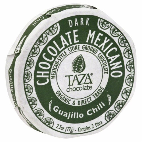 Taza Chocolate Guajillo Chili Dark Chocolate Mexicano Discs 2.7oz 12ct