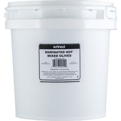 Krinos Marinated Mixed Olives 10Lb Pail