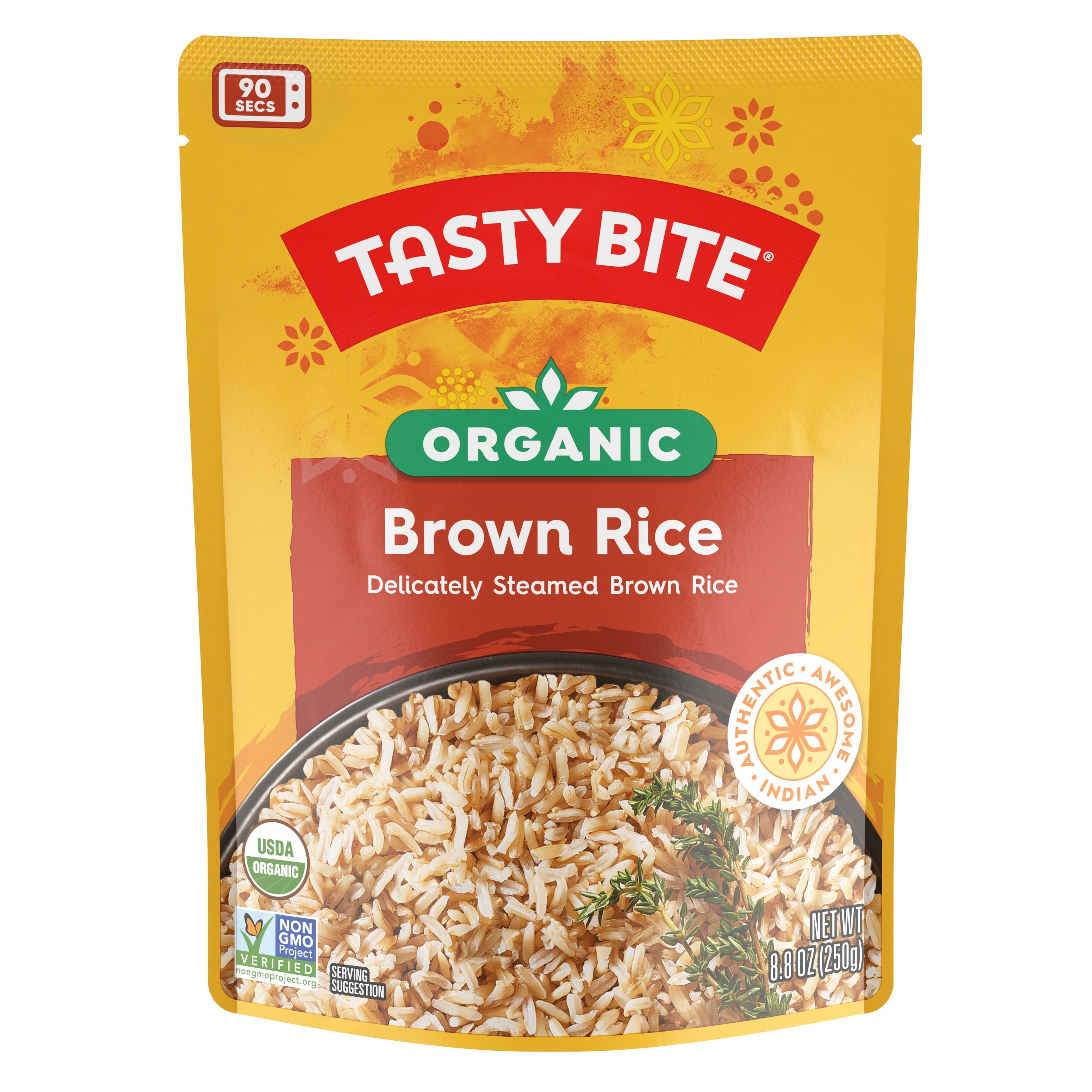 Tasty Bite Rice Organic Brown Bag 8.8 Oz