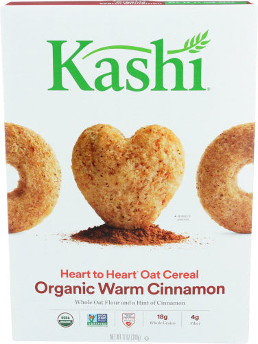 Kashi Hearts Organic Oat Cereal Warm Cinnamon Cookies 12oz 12ct