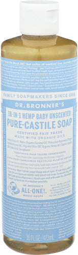 Wholesale Dr. Bronner's Baby Mild Pure-castile Liquid Soap Bottle 16oz- Bulk