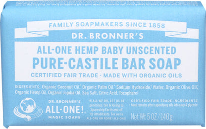 Wholesale Dr. Bronner's Mild Aloe Baby Soap Bar 5.0oz- Bulk