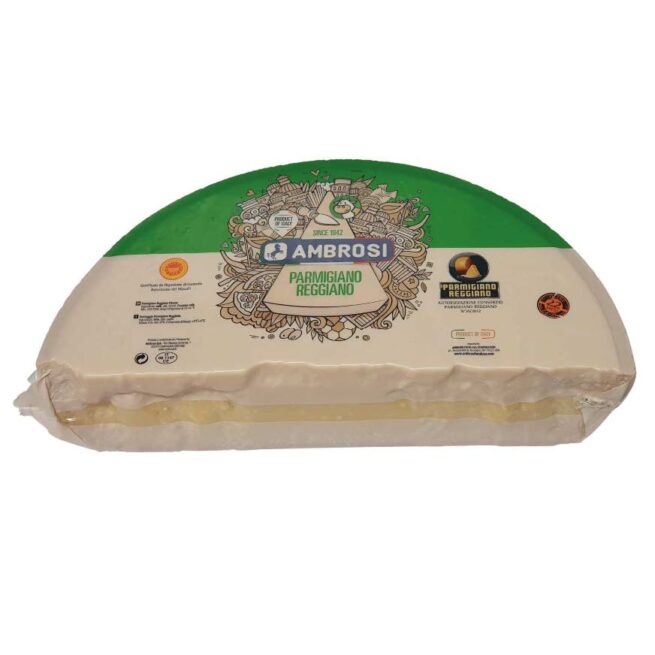 Wholesale Ambrosi Parmigiano Reggiano Quarter Cheese 17 LB-1ct Case Bulk