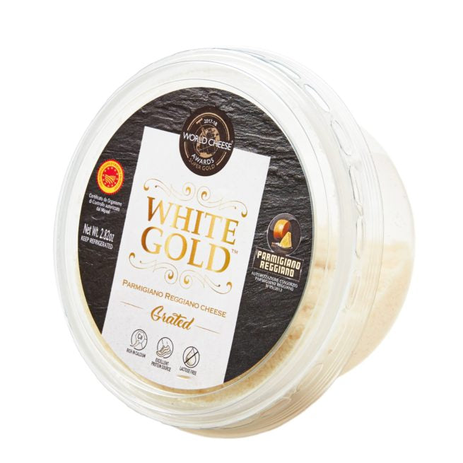 Wholesale Ambrosi White Gold Parmigiano Reggiano Grated Cups Cheese 2.8 OZ-6ct Case Bulk