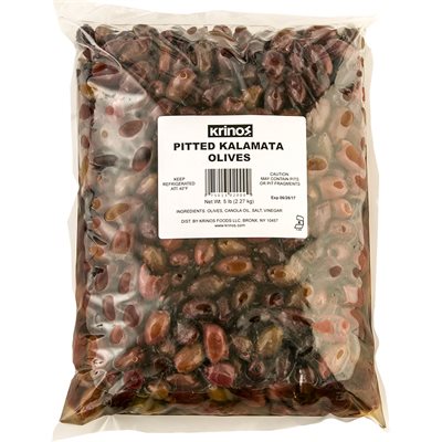 Wholesale Krinos Pitted Kalamata Olives 5Lb Bag- Bulk