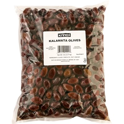 Wholesale Krinos Kalamata Olives 5Lb Bag- Bulk