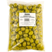 Wholesale Krinos Green Olives Stuffed With Jalapeno 5Lb Bag- Bulk