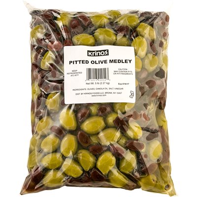 Wholesale Krinos Pitted Olive Medley 5Lb Bag-2 Ct Case Bulk