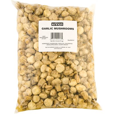 Wholesale Krinos Garlic Mushrooms 5lb bags-2 Ct Case Bulk