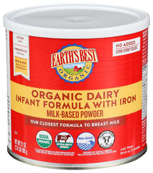 Wholesale Earth's Best Organic Infant Formula With Iron 23.2 oz- Bulk