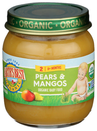 Wholesale Earth's Best Organic Baby Food Puree Pears and Mangos 4 oz- Bulk