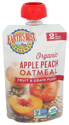 Wholesale Earth's Best Apple Peach Oatmeal 3.5 oz- Bulk
