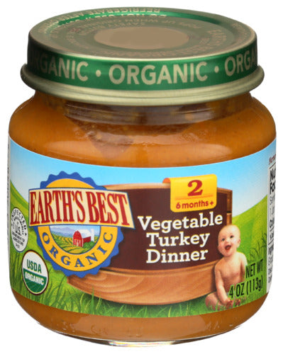 Wholesale Earth's Best Vegetable Turkey Baby Food 4oz- Bulk
