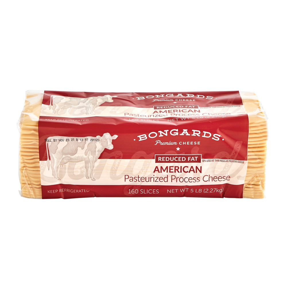 Bongards Reduced Fat Sliced Yellow American Cheese | 5 lbs