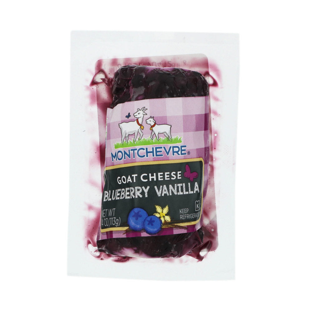 Wholesale Montchevre Goat Cheese Logs Blueberry Vanilla 4 oz-12ct Case Bulk