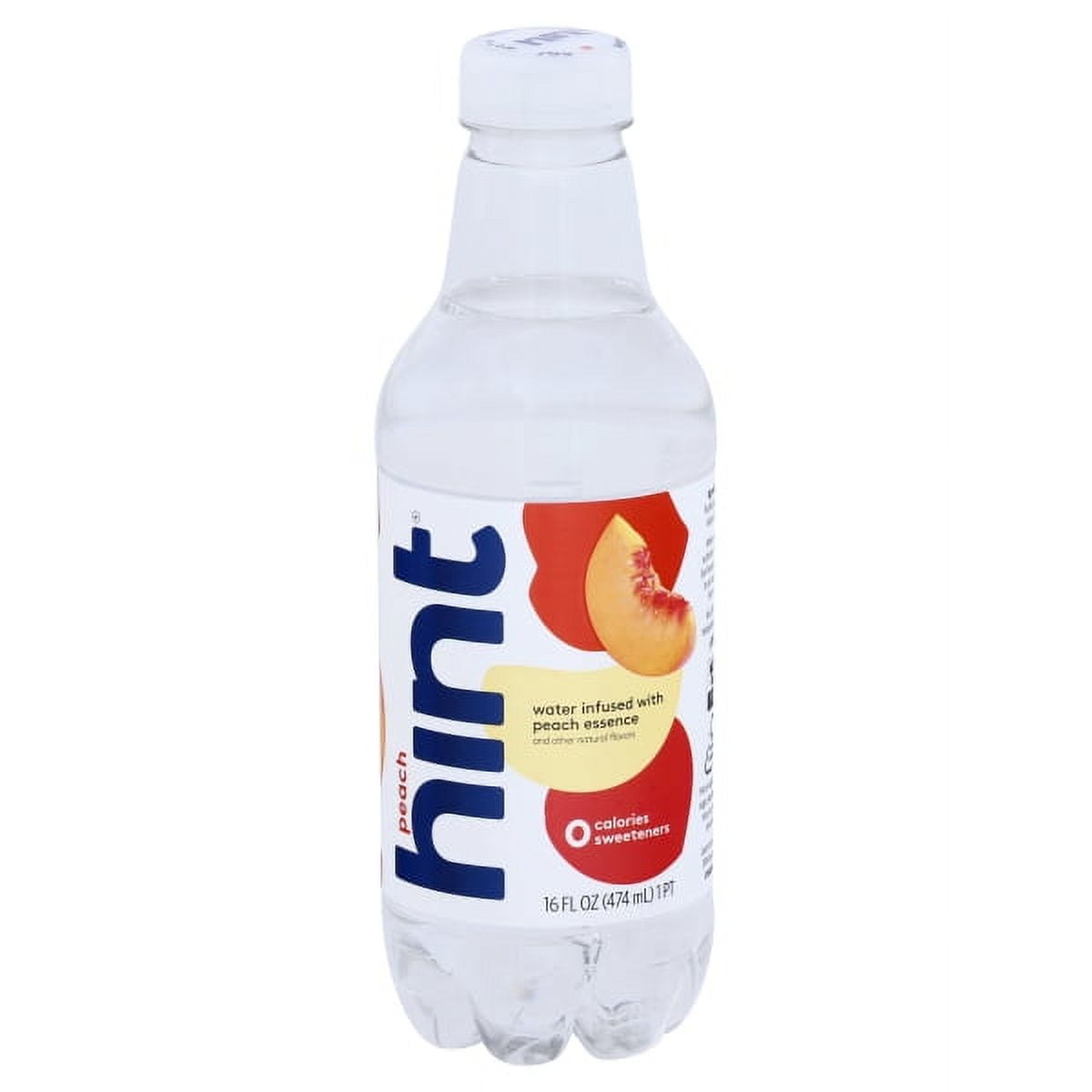 Hint Peach Flavored Water 16 Fl Oz Bottle