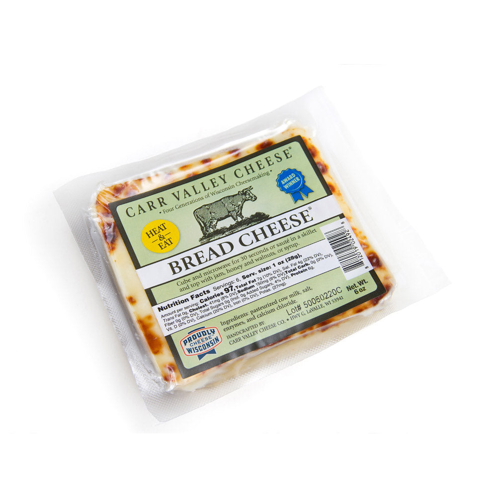 Wholesale Carr Valley Bread Cheese 6 oz-12ct Case Bulk